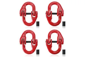 Grade 80 Forged Double Loop Shackle Butterfly Buckle Industrial Hoisting Chain Rigging Connection Hardware