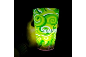Party Light up Cups LED Flashing Water Activated Light up Glowing Cup Plastic Cup Custom Logo
