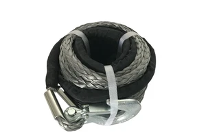 (JINLI-Rope) Hot Selling UHMWPE 1/2'' 19000lbs Winch Rope With Hook Thimble at End