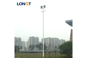 LONGT single arm road solar street light pole