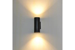Black White Decoration Applique Murale Led Square Round Up And Down Light Ip65 Waterproof Beside Led Cylinder Light Wall