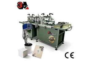 300 Auto Mini Folder Gluer For Small Box Paper Bag With PLC Spray System Glue Gun Hot Melt Glue Cold Glue