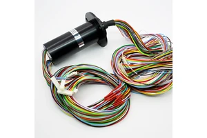 Industrial Mini Slip Ring 36 Circuits 2A 28mm OD Compact Brush Contact Capsule Rotary Connector for Automation Tools