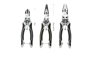 AIRAJ Multifunctional Pliers Tool Set, Pointed Nose Plier, Diagonal Plier, Wire Plier, Anti Slip Electrician Pliers Set