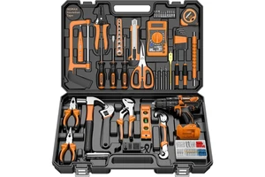Household Multi-Function Hardware Toolbox Case with Stainless Steel Lining 13+ Drawers Custom Model for Home Repair Maintenance