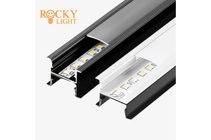 Line Light Housing Kit /Factory Direct Embedded Light Slot Led Hard Light Strip Aluminum groove Shell Jewelry Cabinet Aluminum