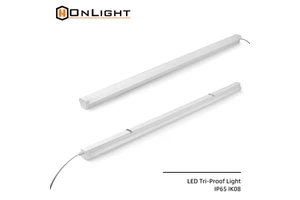 Moisture Waterproof SMD2835 LED IP65 Tri-proof Light IK08 Rating Warehouse Batten Lamp Indoor Vapor Tight Linear Fixture 120