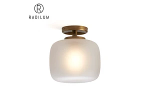 Brass Flush Mount Nordic Modern Hallway Villa Frosted Glass LED Factory Wholesale Crossborder Colombe Burnished Flush Mount