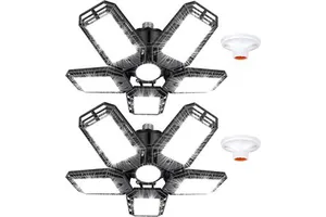 Factory Wholesale LED Garage Lights Deformable Adjustable Panels Garage Workshop Basement Ceiling Car Led Parking Garage Light