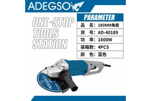 1800W 180MM Cordless Angle Grinder with 20V Battery Factory Supply Power Tool for Industrial Use Slide & Paddle Switch Type