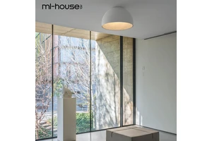 Nordic Simple Art Decoration Indoor Home Lighting Round Shape Acrylic Surface Mounted Led Ceiling Lamp