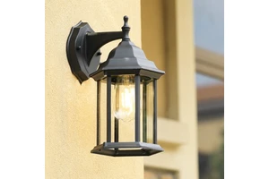 Antique Traditional LED Outdoor Wall Light Waterproof Aluminum Mounted Decorative Garden Lamp with Warm White for Resort Hotel