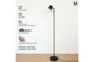 Minimalist Foldable Floor Lamp With 360° Rotating Head & 60° Adjustable Base Black White Space-Saving For Bedroom Office Study
