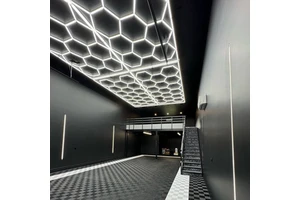 SUEZ Free Design LED Tunnel Light Hexagonal LED Garage Lighting for Car Workshop Office & Hotel