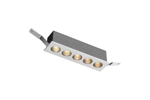 New Arrival Recessed Anti-Glare Aluminum COB Linear Downlight House Strip Grille Lamp 10W Multihead Led Grille Light Spotlight