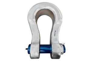 OEM Galvanized Alloy Steel 800Ton 1100Ton Bow Shackles With Nut High Strength Forged Lifting Hooks For Heavy Industry & Mining