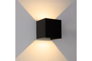 Modern Design up and Down Square Beam Angle Adjustable 7W 12W LED Wall Sconce Outdoor LED Wall Lamp