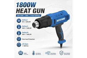 Temperature Adjustable 220-240V 50℃ 400℃ 550℃ 1800W(15A) Hot Air Gun Heat Gun