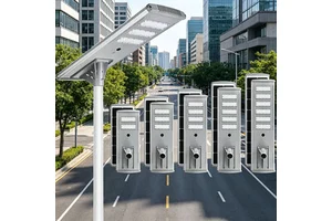 Outdoor Solar Street Light High Quality, Ip65 Waterproof Cities Solar Street Lights, for Parking Lot Yard and Lighting