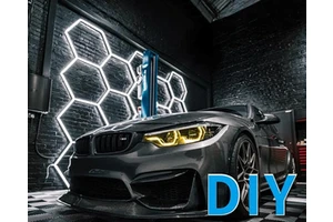 Wholesale Custom Mall Garage Garage Light 4s Auto Shop Hanging Linear Chandelier Fixed Steel 30w 4 ft Led Garage Light