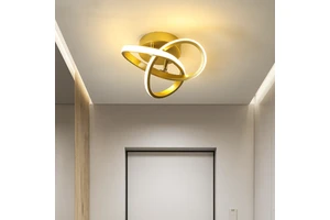 Modern LED Pendant Lamp with Acrylic Cover and Aluminum Base for Indoor Lighting for Bedroom Aisle Corridor Hallway Decor