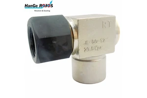 Customizable 90° Stainless Steel Hydraulic Rotary Joint Fitting Industrial Piping Systems Swivels QPQ Treatment