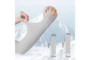 Elastic Outdoor Seamless Arm Compression Sleeves Cycling Wear Breathable Hand Sleeves for Men and Women