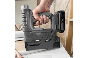 20V Battery Powered 2 in 1 Brad Nailer Staple Gun Electric Nail Gun with LED Light