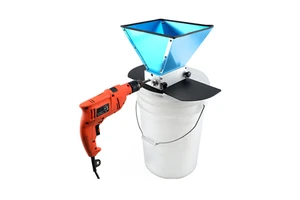 Lihe Round Corner Stainless Steel Malt Grinder BW01001-1M with Base for Home Brew Basic Model