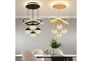 High Hanging Ceiling Acrylic Chandelier Room Luxury Decorative Lighting Pendant Lights