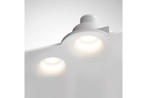 Modern glare recessed led down light for hotel commercial Corridor Intelligent Embedded Slim Ceiling Plaster lampshade frames
