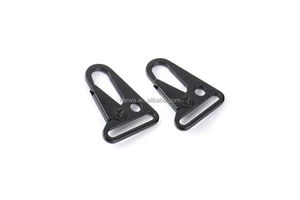 High Quality 32mm Black Olecranon Metal Hook Buckle Clasp Alloy Carabiner Clip