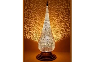 Arabic Styles Iron Antique Decorative European Table Moroccan Style Lamp Edison Bulb Home Decoration Light