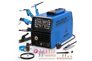 ANDELI 2026 New Arrival 110V 220V MIG-205DP 10 in 1 MIG TIG CUT MMA and Flux Clean Welding Machine