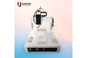 Rangjin Benchtop Universal 3 Axis Automatic High Precision High Efficiency Low Cost Glue Dispenser PCB LED Silicone 1 Year
