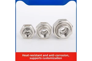 High Quality 304 Stainless Steel Union Thickened Inner Outer Thread/Welding Connection Fitting High Pressure High Pipe