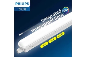 PHILIPS WT018 Three-Proof LED Daylight Lamp Long-Strip Design IP65 Waterproof Moisture-Resistant Industrial Use 111V-240V 2-Year