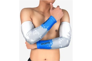 OEM Design Printed logo Sports Compression Protective Sleeves Elbow Brace Outdoor Arm Sleeve