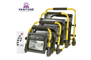 Portable Rechargeable Led Work Light with Stand 150W Waterproof Flood Light Super Bright Garage Workshop Car Outdoor Light