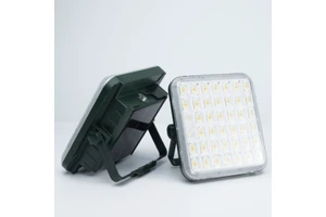 New Arrival Camping 120W LED Floodlight ABS IP65 Outdoor Solar Panel Charging Flashlight Illumination for Garden Hiking