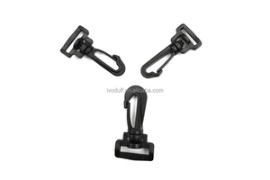 Factory Black Plastic Lobster Clasps Black Snap Hook Buckle Trigger Clip