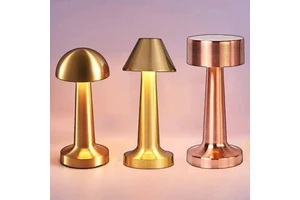 LED Touch Rechargeable Table Lamp Dining Hotel Bar Cafe Retro Table Lamp Bedroom Night Light Living Room Decorative Desk Lamp