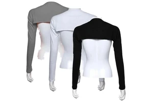 New Cross-border Cotton Sweat Sleeve with Shoulder Sleeve Summer Sun Protection Women's Short Plain Shoulder Arm Sleeve