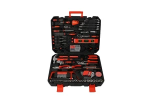 158pcs Professional Grade All-in-One Tool General Household Hand Tool Set Kit with Plastic Toolbox Electricians Tools for Gift