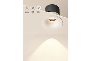 LED Small Hill Frameless Curved Spotlights, Vintage Style, COB Spotlights for Hallways and Living Rooms
