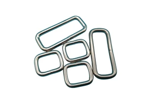 2026 New design heavy metal accessories Silver luggage accessories metal square buckle