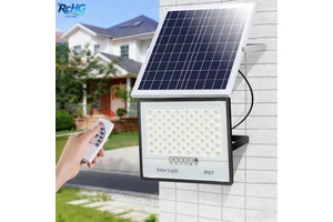High Power LED Flood Light Waterproof Garden Solar Street Light Household Lighting with Remote Control Solar Lamp for Outdoor