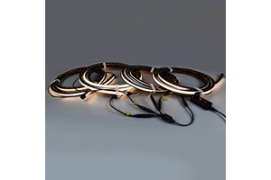 Smart APP Control Plug-in And Play Flexible Silicone Channel LED Lighting For Slat Wall Wood Panel Decoration Solution Kits