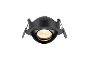 7W Modern Embedded LED Downlight Cob Chip Tilt Angle Track Lights for Hotel Corridor Sidewalk Path Artwork Lighting Aluminum
