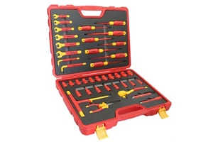 1000V Insulated Tool Set for New Energy Vehicle and Household Maintenance 40-Piece High Quality Metal & Plastic Kit